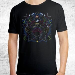 Unique Thressh Mario Black Shadow Graphic T-shirt